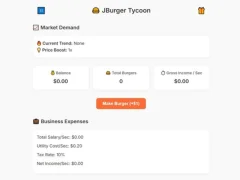 Lojë Jburger Tycoon në internet