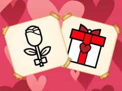 Lojë Valentine Present Coloring në internet