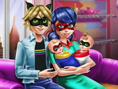 Lojë Dotted Girl Family Day në internet