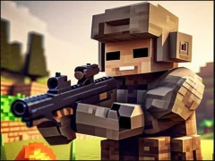 Lojë Pixel Village Battle 3D.io në internet
