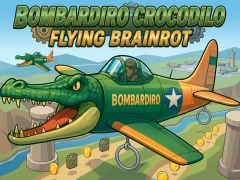 Lojë Bombardiro Crocodilo Flying Brainrot në internet
