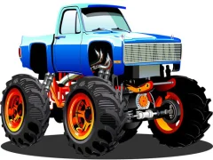 Lojë Monster Truck Puzzle në internet