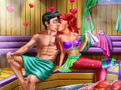 Lojë Mermaid Sauna Flirting në internet