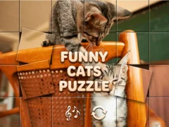 Lojë Funny Cats Puzzle në internet