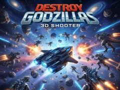 Lojë Destroy Godzillas: 3D Shooter në internet