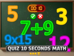 Lojë Quiz 10 Seconds Math në internet