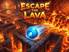 Lojë Escape the lava në internet