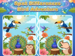 Lojë Spot Differences Bird Adventure në internet