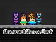 Lojë Steve and Alex vs Fnaf në internet