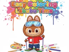 Lojë Easy Coloring Labubu Time në internet