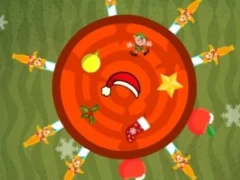Lojë Christmas Knife Hit në internet