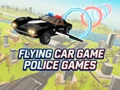 Lojë Flying Car Game Police Games në internet