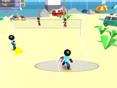 Lojë Stickman Beach Volleyball në internet