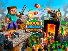 Lojë Noob Village Tower Defense në internet