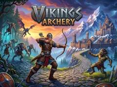 Lojë Vikings archery në internet