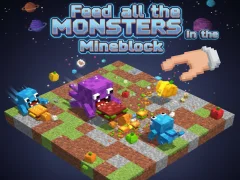 Lojë Feed all the MONSTERS in the Mineblock në internet