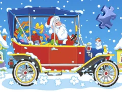Lojë Christmas Cars Jigsaw në internet