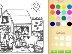 Lojë Farm Coloring Book For Kids në internet
