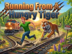 Lojë Running From A Hungry Tiger në internet