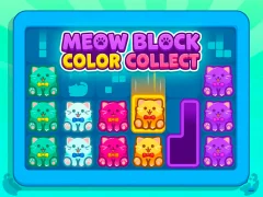 Lojë Meow Block: Color Collect në internet