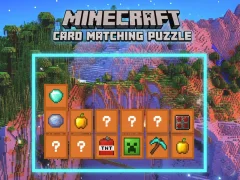 Lojë Minecraft Card Matching Puzzle në internet