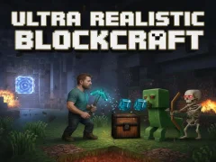 Lojë Ultra Realistic BlockCraft në internet