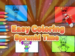 Lojë Easy Coloring Sprunki Time në internet