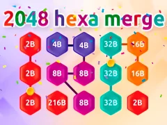 Lojë 2048 Hex Chain Merge në internet