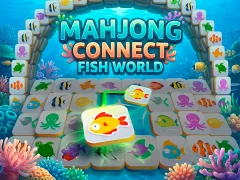 Lojë Mahjong Connect Fish World në internet