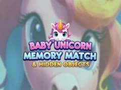 Lojë Baby Unicorn Memory Match & Hidden Objects në internet
