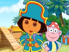 Lojë Dora The explorer Dora's Pirate Boat Treasure Hunt në internet