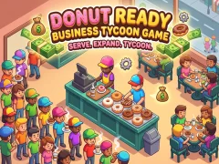 Lojë Donut Ready Business Tycoon Game në internet