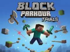 Lojë Block Parkour Trials në internet