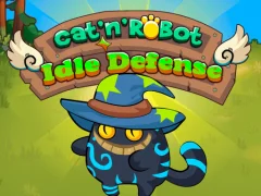 Lojë Cat'n' Robot Idle Defense në internet