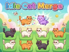 Lojë Idlle Cat Merge në internet