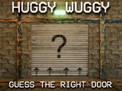 Lojë Huggy Wuggy Guess the right door në internet
