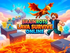 Lojë Brainrots Lava Survive Online në internet