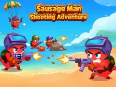 Lojë Sausage Man Shooting Adventure në internet