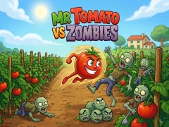 Lojë Mr Tomato VS Zombies në internet