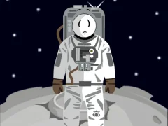 Lojë Stickman in Space në internet