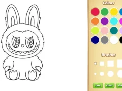 Lojë Labubu Coloring Book në internet