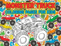 Lojë Monster Truck Coloring Pages For Kids në internet