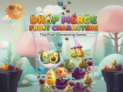 Lojë Drop Merge Fruit Characters në internet