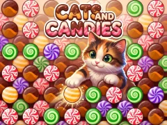 Lojë Cats and Candies në internet