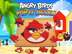 Lojë Angry Birds Pop It Jigsaw në internet