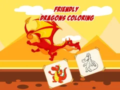 Lojë Friendly Dragons Coloring në internet