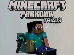 Lojë Minecraft Parkour Trials në internet