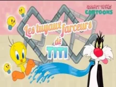 Lojë Looney Tunes Cartoons Les tuyaux farceurs de Titi në internet