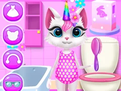 Lojë Kitty Unicorn Daily Care në internet
