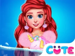 Lojë Princess Turned Into Mermaid në internet